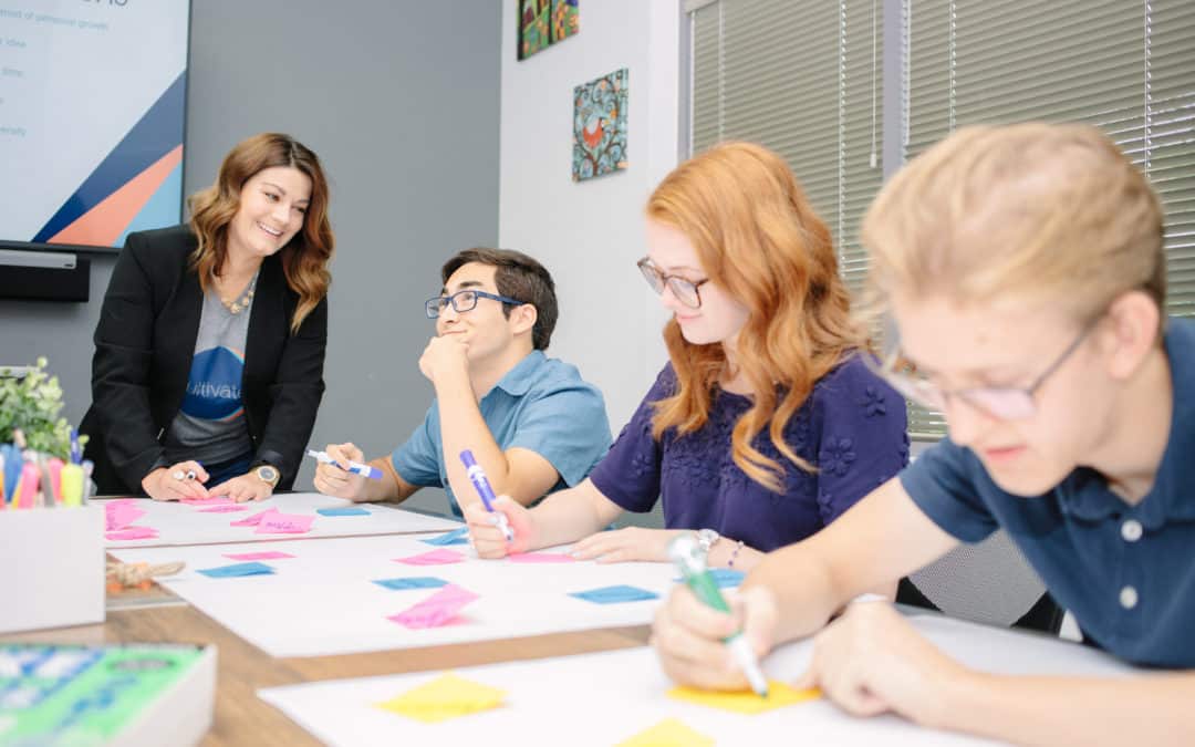 Cultivate Academics Interns studying