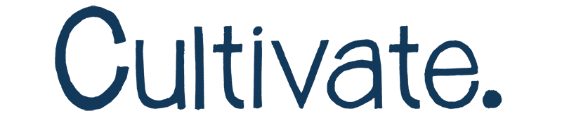 cultivate text logo